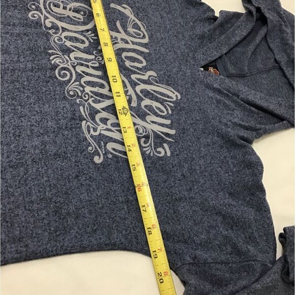 Harley-Davidson Hoodie Dazzled Light Weight Fleece Pullover Size XSmall - Picture 7 of 9